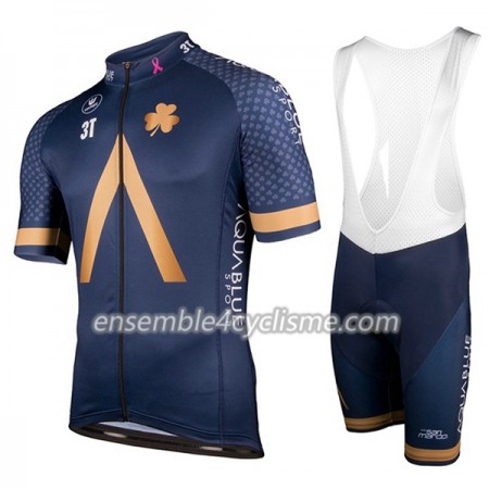 Tenue Maillot + Cuissard à Bretelles 2018 Aqua Blue Sport Femme N001